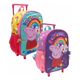 Mochila Escolar Carro 12 Peppa Pig Arcoiris Surtido Wabro