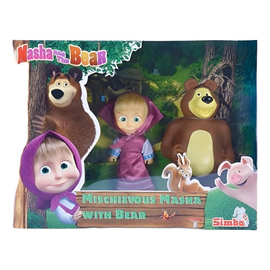 Muñecos De Masha Y El Oso Pack Figuras De Tapimovil