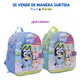 Mochila Escolar Bluey Play 3d De Espalda 12' Surtido Wabro