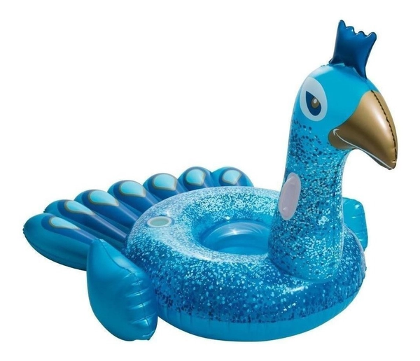 Inflable Grande Pavo Real Posa Vaso Pileta 1,98 M X 1,64 M