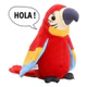 Peluche Loro Hola Lolo Repite Lo Que Dices Multicolor