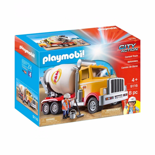 Playmobil City Action Camion Cementero De Obras 8pcs