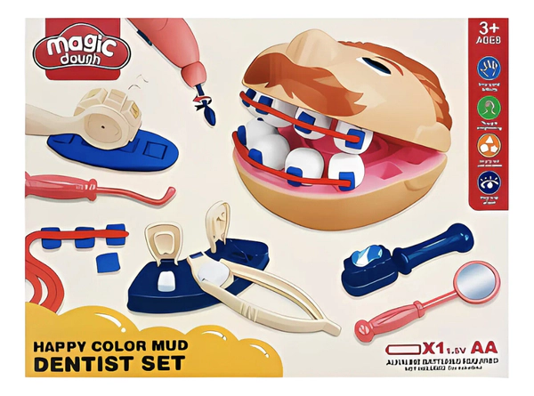 Set Masas Moldeables Dentista Magic Dough Coleccionables