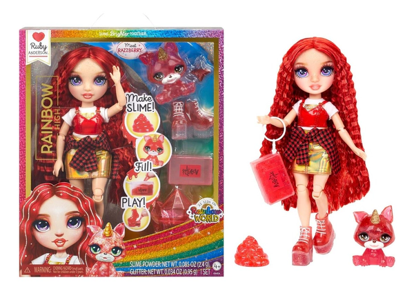 Muñeca Rainbow High Ruby 27 Cm Coleccionable Slime Original