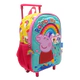Mochila Escolar Carro 12 Peppa Pig Arcoiris Surtido Wabro