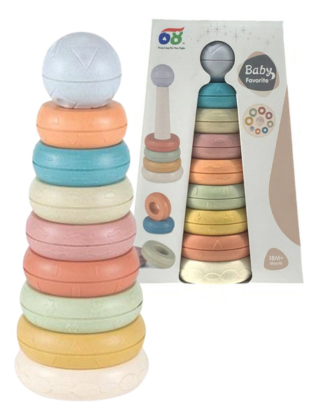 Juego De Baño Para Bebes Aros Encastrables Estimulo 9 Piezas