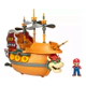 Super Mario Bros Set Barco Aeronave De Bowser Wabro Original