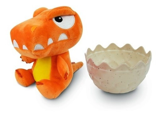 Dinosaurio Verde De Peluche C/huevo Crackin Eggs C/sonido