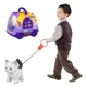 Peluche De Gato Con Correa Y Casita Transportadora A Pilas