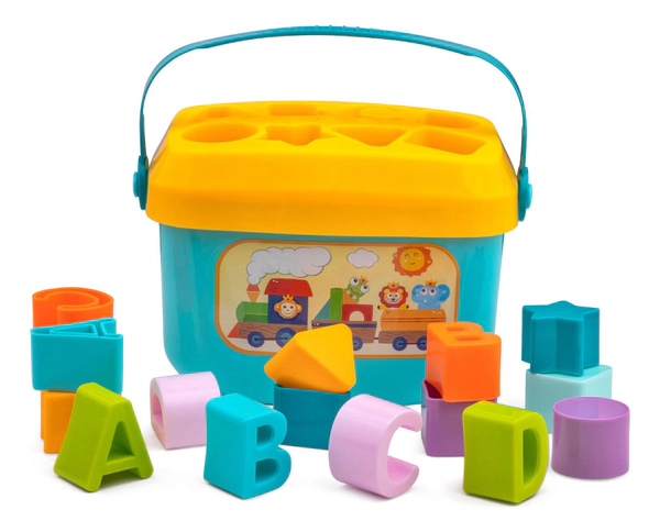 Juego De Encastre Didáctico Con Formas Y Letras