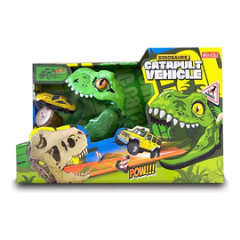Pista Jurassic Dino Con Lanzadora De Autos