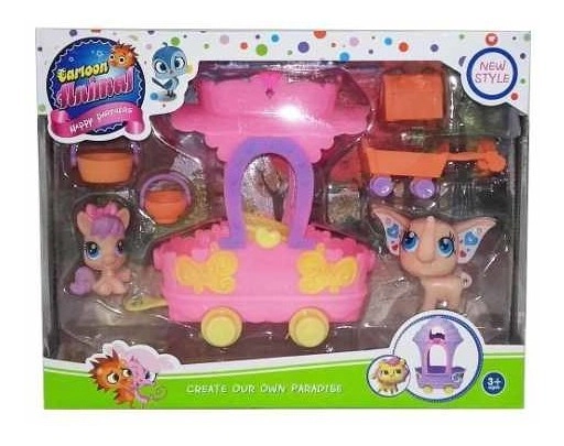 Carroza Con Accesorios Y Animales Nena Original