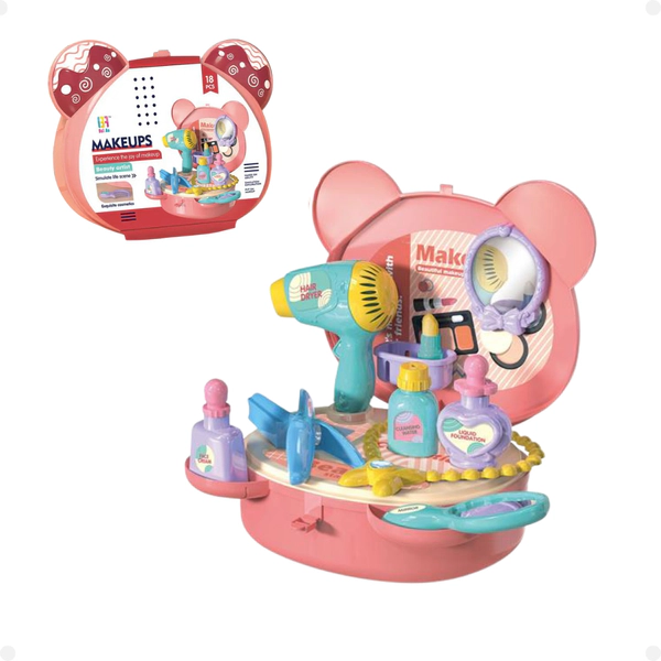 Valija De Osito Con Set De Peluqueria Incluye Accesorios