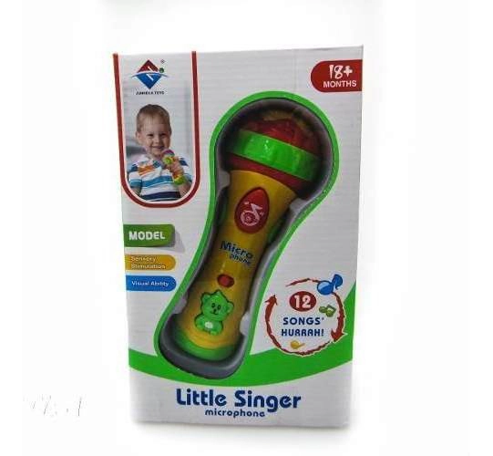 Micrófono Pequeño Cantante Incluye Música Y Sonidos