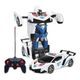 Transformers Auto Policia Robot A R/c 4 Canales