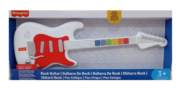 Guitarra De Rock Fisher Price Con Música Incluida Y Cuerdas
