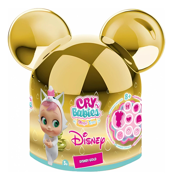Muñeca Cry Babies Disney Gold Surtidas 13cm Con Accesorios