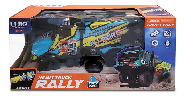 Camión Rally A Control Remoto Resistente Carcasa Luminosa