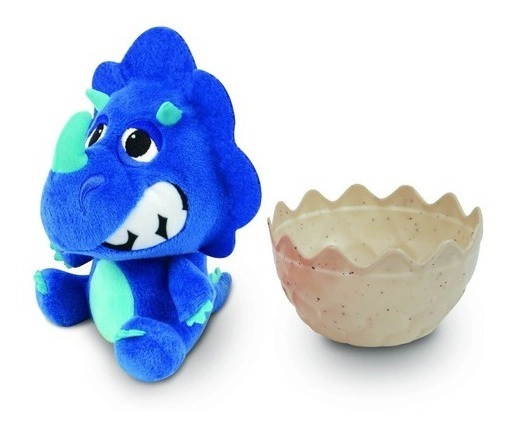 Dinosaurio Verde De Peluche C/huevo Crackin Eggs C/sonido