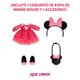 Muñeca Cry Babies Bff Minnie Mouse Articulada 22cm Con Acc