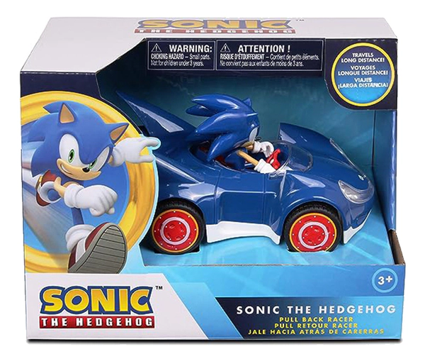 Sonic The Hedgehog Vehículo A Fricción Color Azul