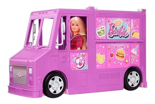 Camión Barbie Food Truck Con 30 Accesorios Original Mattel