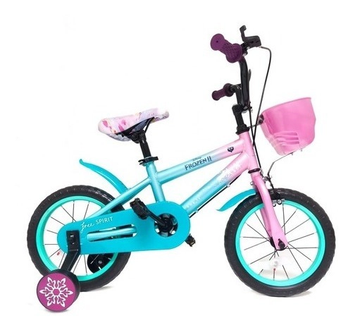 Bicicleta Lamborghini Rodado 14 Infantil Disney Frozen