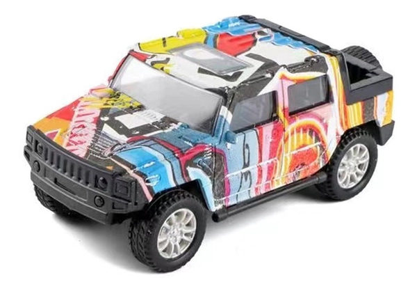 Camioneta Hip-hop 4x4 Metalica Escala 1:43 Pullback