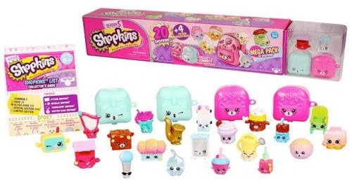 Shopkins 20 Figuras + 4 Mochilas Mega Pack Serie 5 Original