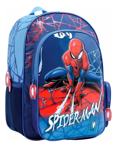 Mochila Escolar Spiderman Espalda 2 Cierres 16 Surtido Wabro