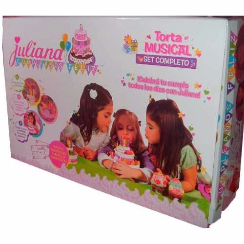 Juliana Cumpleaños Feliz Torta Musical Set Completo Nenas
