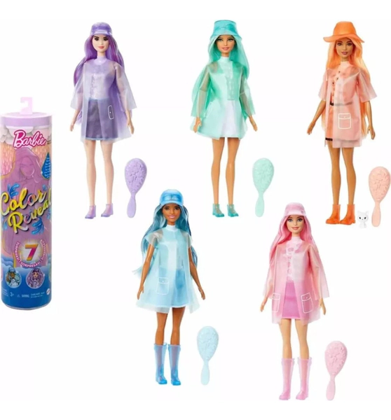 Barbie Cambie De Color 7 Sorpresas Color Reveal Hdn72 Mattel