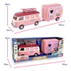 Casa Rodante Autobus Caravana Rosa Con Luz Y Sonido