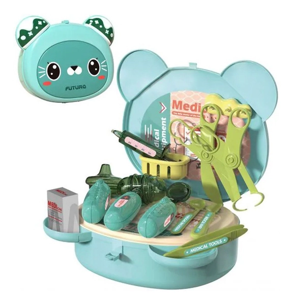 Valija De Osito Con Set De Doctor Con Accesorios