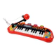 Piano Organo Teclado Musical Niños Cn Asiento Luces Y Sonido