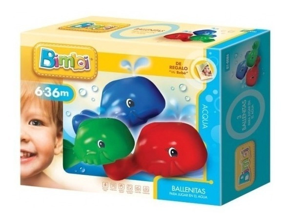 Ballenitas Juego Didáctico Para El Agua Bimbi Original