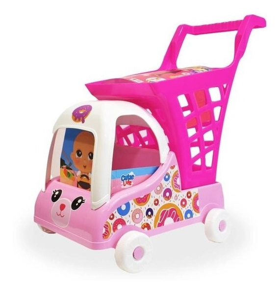 Carrito De Supermercado Infantil Cutie Life 54 Cm De Alto