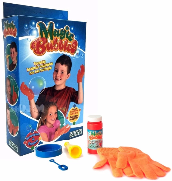 Magic Bubbles Burbujero Y Guantes Magicos Ditoys Original Tv