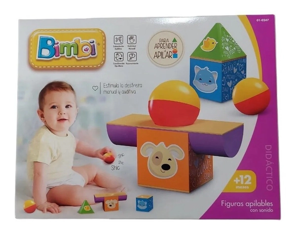 Bimbi Bebe Figuras Para Apilar Con Sonido Aprende Jugando