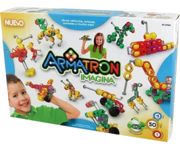 Juego Bloques Armatron Imagina Construcción 50 Piezas Rasti