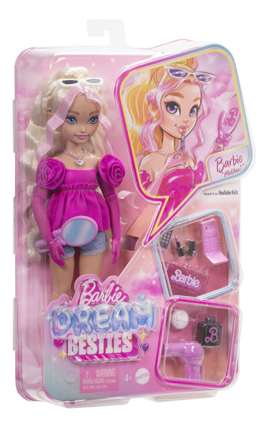 Muñeca Barbie Dream Besties Con Accesorios De Moda Mattel