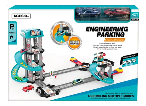 Pista Para Autos Juguete 5 Niveles Con Circuitos Y Rampas