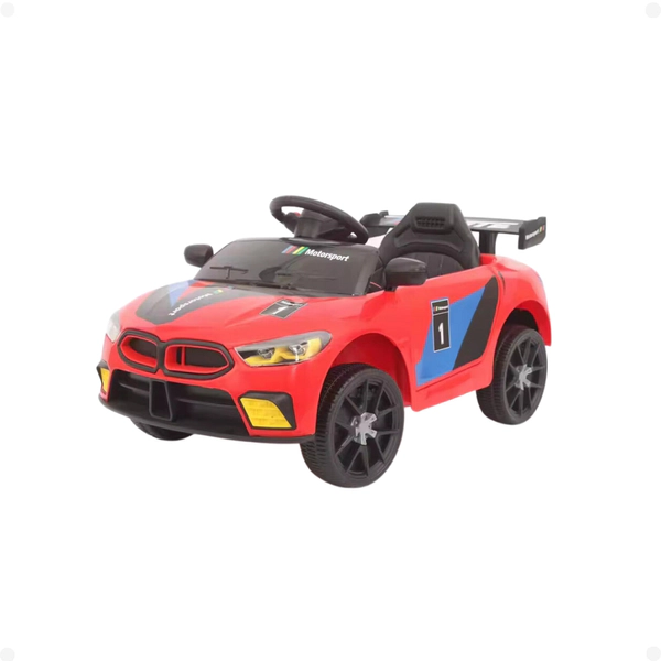 Auto A Batería De Carrera 6v Control Padres Luces Sonido ROJO