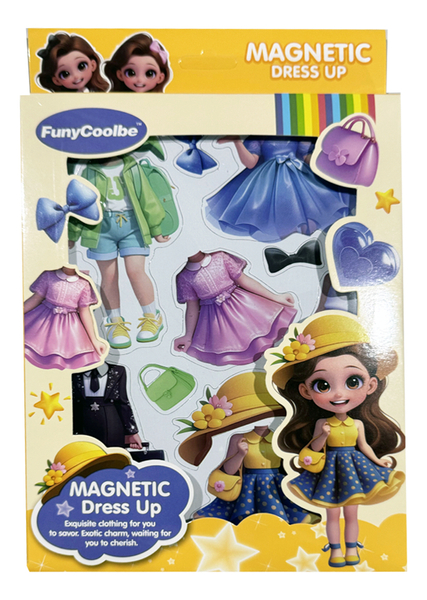 Muñeca Magnetica Para Vestir Con Ropa Y Accesorios Casual