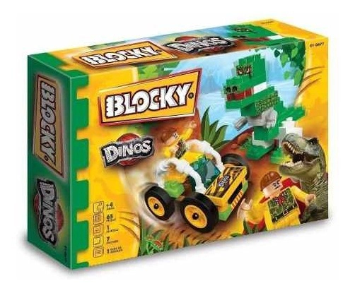 Blocky Construcción Dinos 65 Piezas Original Dimare 0677