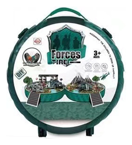 Set Militar Con Escenario Y Accesorios Incluidos