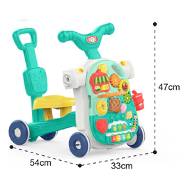 Andador Interactivo 4 En 1 Multifuncional Con Música, Luz