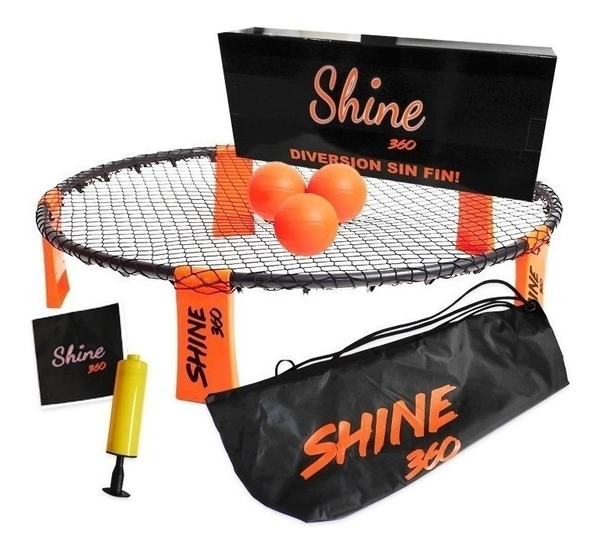 Shine 360 Kit Oficial Con Mochila 3 Pelotas Playa Jardín