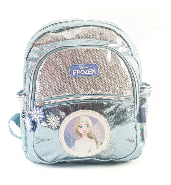 Mochila Frozen Elsa Celeste Espalda 12 Original Wabro