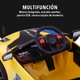 Auto A Batería De Carrera 6v Control Padres Luces Sonido AMARILLO